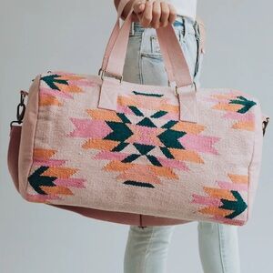 Panache Pink and Green Travel Bag‎